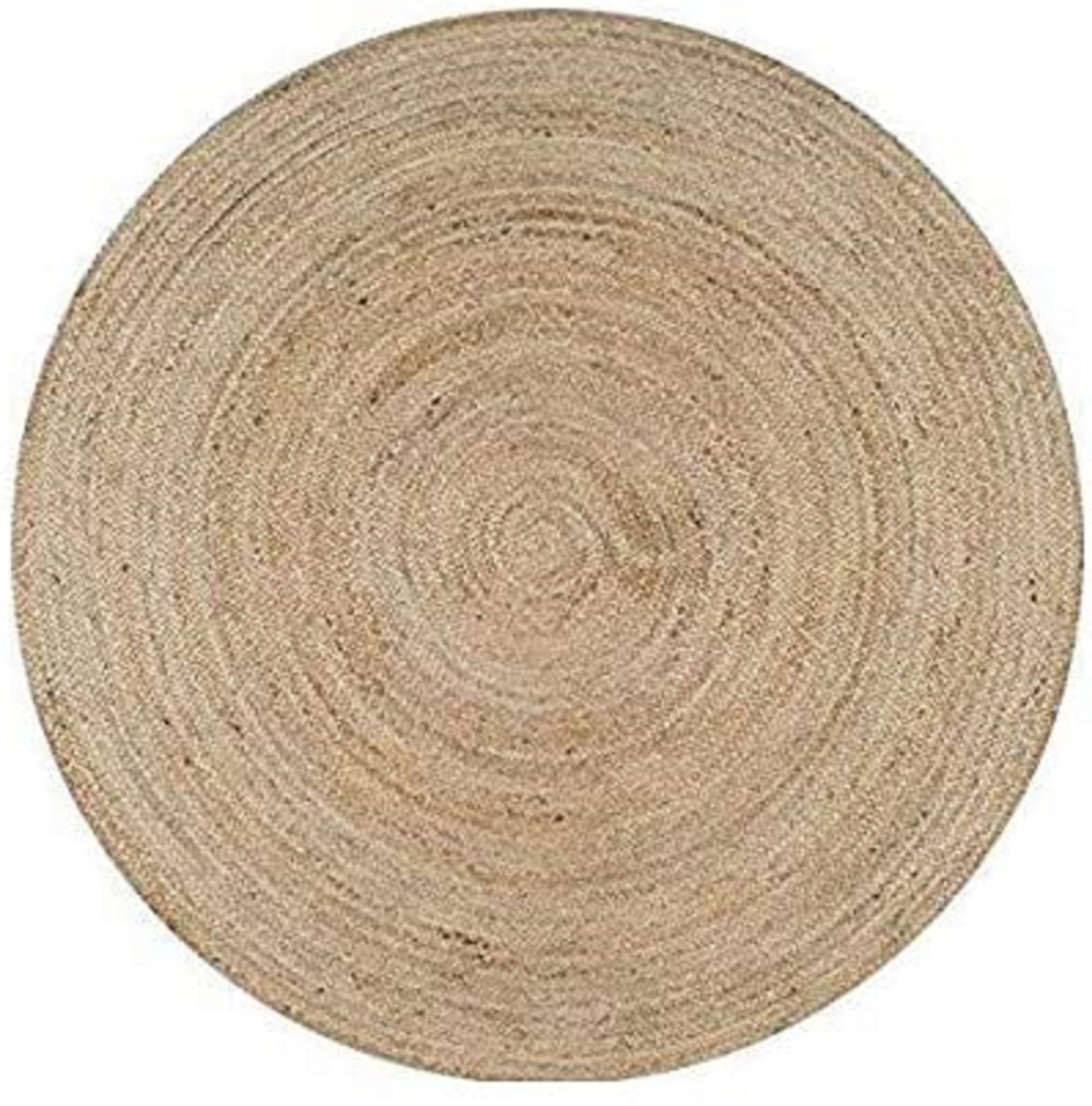 Asilah Jute Bohemian Stitched Handmade Round Rug